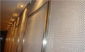 Soft decoration in metal mesh curtain