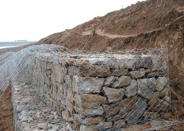 Gabion box on river management