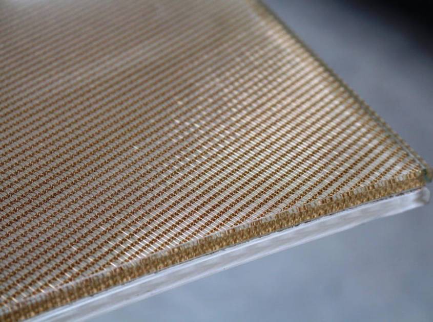 laminated glass metal mesh